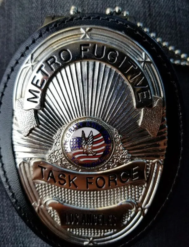 A badge for the metro fugitive task force